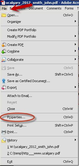 Step 5: Final Check of the Document File -> Properties If you have tagged and Fast Web Viewed