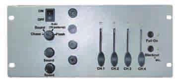 Four Channel Strobe Controller SRC-28 1650W sound activated channel strobe controller with individual fader
