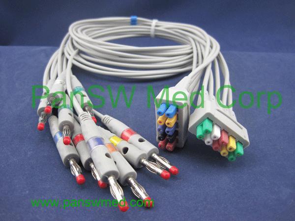 414556-004 Set/5, Grabber connector, R,L,F,N,C, 130 cm, IEC; 416467-004 74 cm grabber connector, C2--C6, IEC 416467-002 130cm,