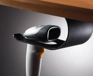 Left Hand Swing-a-mouse The left hand swiveling mouse surface mounts to the workstation