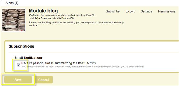 RSS alerts To use RSS alerts (you can receive automatic updates to new posts in RSS readers such as