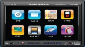 brightness. PTID-7250NR Double DIN A/V Source unit with Digital 7" TFT-LCD Touch Screen.