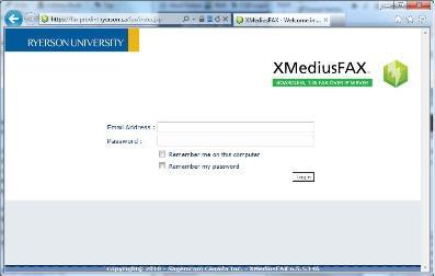 Using the XMediusFAX Web Interface XMediusFAX can be accessed using a Web browser. Use this interface to display the status of sent, received and queued faxes.