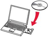 To begin setup of your MAXIFY MB5020 on your wireless network, insert the Setup CD-ROM* in your computer. The setup program will start automatically.