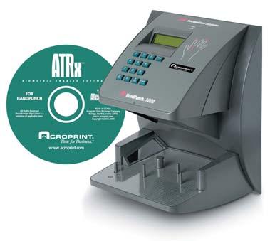 ATRx Biometric 1000 BIOMETRIC HANDPUNCH TECHNOLOGY Thank you for purchasing ATRx Biometric 1000.