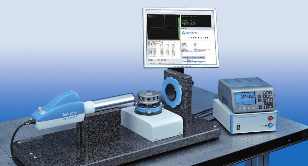 and reliability in angle determination are required, for example: Adjustment and verification of the straightness of linear stages Run-out measurement of