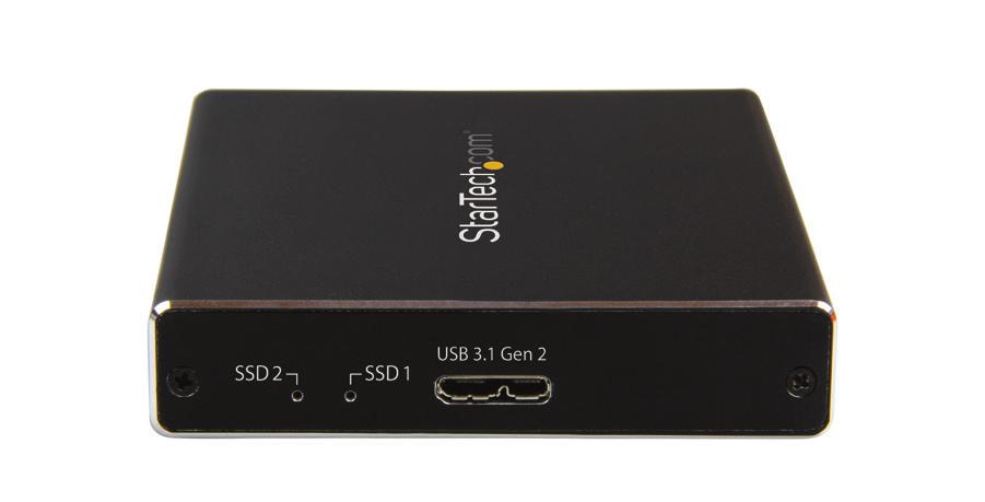 Introduction The SMS2BU31C3R provides a quick and easy way to back up the data from your USB-C or USB-A enabled devices, and to access data stored on msata drives.