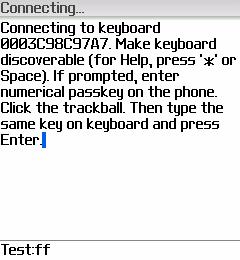 Compare your keyboard ID (BD address) found on the back of the keyboard with the IDs in the list and select your