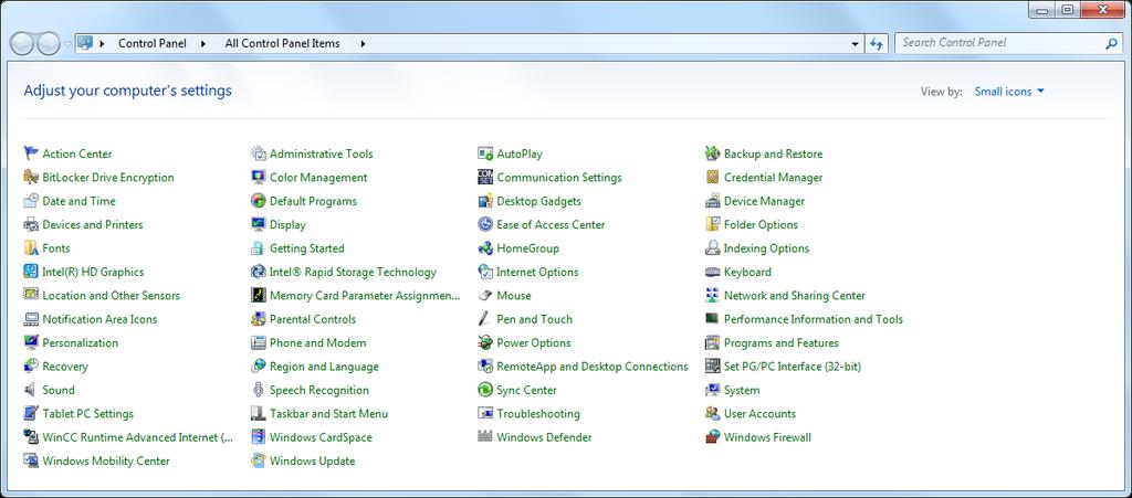 2.3.2 Enabling Web service SIMATIC IPC The following settings are to be