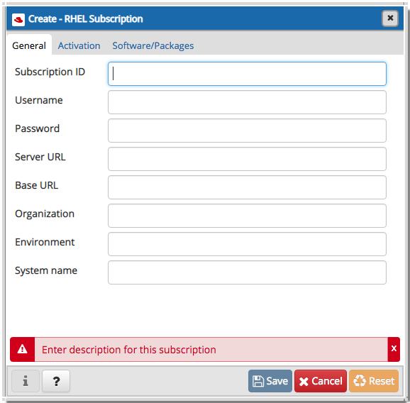 2.3.3 Creating and Managing a RHEL Subscription You can use the PEM web interface to attach Red Hat Subscription Manager information to engines hosted on Red Hat consoles.