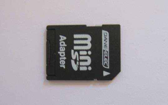 To connect the micro-sd card, either: Insert the micro-sd card into the USB adaptor and