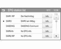 Radio 29 EPG station list The EPG station list contains the stations providing an electronic program guide.