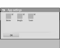 External devices 41 Displaying or hiding application icons You can define which of the approved applications supported by the Infotainment system are visible and selectable in the