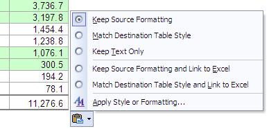 4) Copy the selected cells (the same way you could copy selected text in Word).