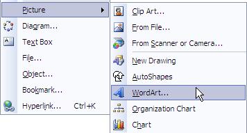 WordArt WordArt uses a feature common to many Microsoft Office programs so that it will work the same in other programs such as Excel and PowerPoint.