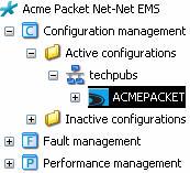 1. In the Active configurations area, right click the name of the Net-Net SBC. A list of options appears: 2.