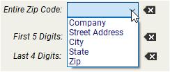 Column identification lists: Your mailing list file has various pieces of information for each address, such as the zip code, the city, etc.