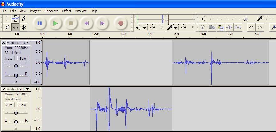Fig 12 The recording will now play seamlessly with the new dialogue added.