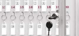 numbered key holders