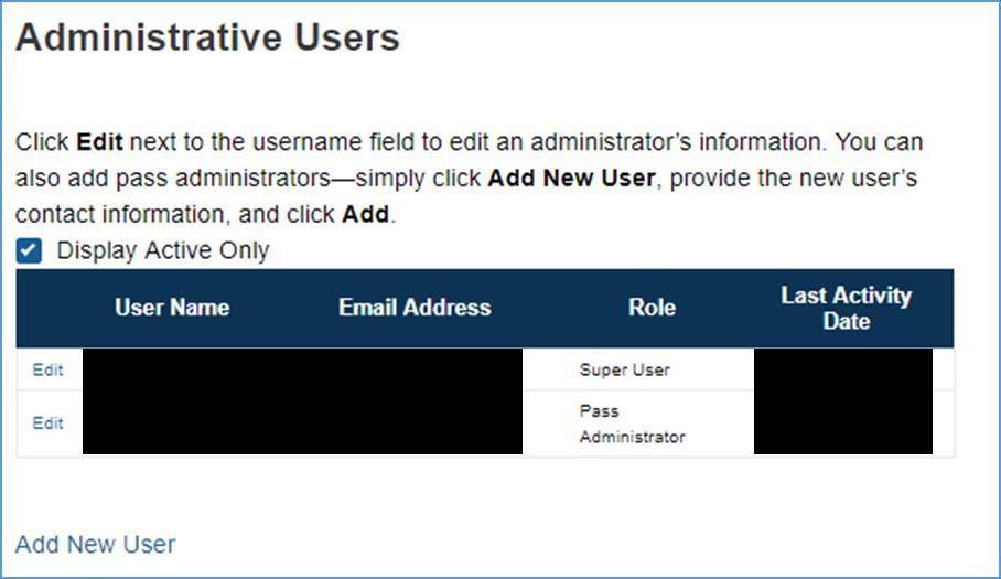 4 ADD USERS After configuration, your payment information you may want to add other users to the account. The School contact noted on the registration form is the designated Super User.