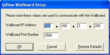 6. Within the IP configuration tool, check the Communication IP
