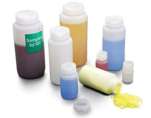 Wide Mouth Containers Popular container for storing and transporting samples Suitable for use with powders and liquids