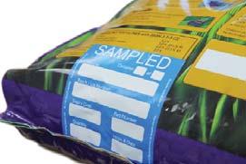 They come with a very strong glue that is able to stick to the most dusty bags and sacks. Try before you buy and call for a free sample. See pages 138 to 143 for our complete range of labels.
