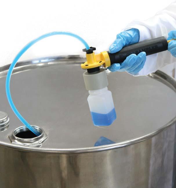 Pump Sampler Highly effective hand operated sample pump Pump Samplers allow the liquids to be quickly sampled.