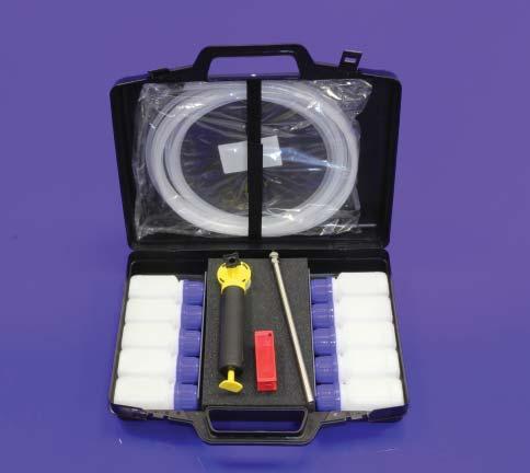 PE Sampler Set 5020P-01 Set Includes: 1 off plastic hand pump with PE bottle adapter 10 off PE Bottles (100ml) 1 off Sampling Tube - PE - 10m 1 off Tube cutter 1 off Stainless steel hose weight 1 off