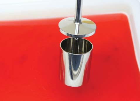 Cup Sampler Suitable for high and low viscosity liquids and suspensions The ever popular Cup Sampler is ideal for sampling liquids and suspensions. The device is manufactured from 316 stainless steel.