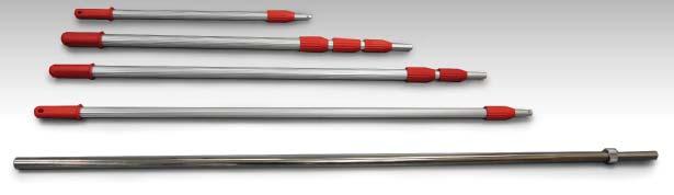 Telescopic Rods Easily adjustable to the required length. Robust, light weight aluminium or stainless steel construction.