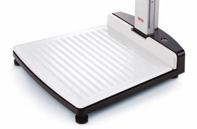 On top of all that, the scale shows the slightest weight changes with its fine 50-gram graduation and transmits all measurements via the seca 360 wireless.