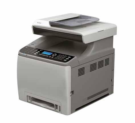 The SP C242sf offers colour copy, print, scan and fax* capabilities, in a cost effective and compact size. * Fax is monochrome We ve reduced our carbon footprint, have you?