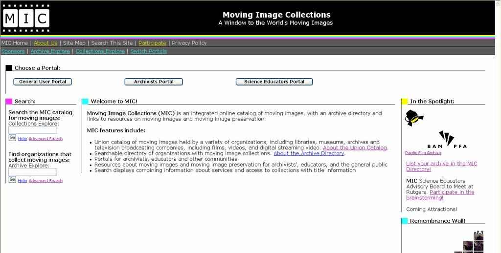 Union catalog Archive directory Portal structure for customization Resources about