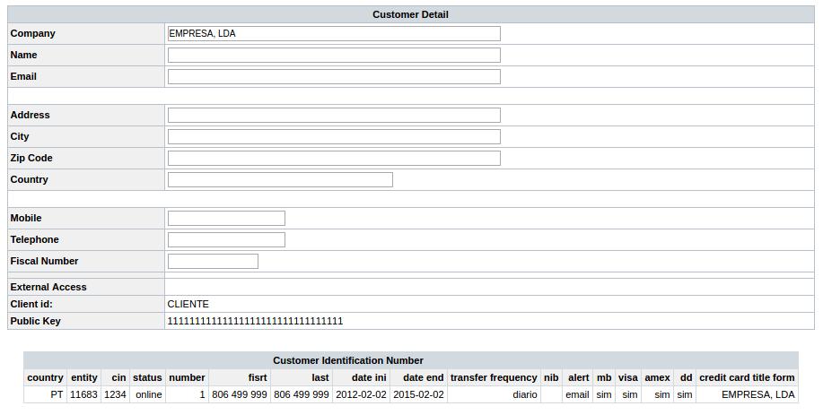 "Customer Details" fields on Easypay s Backoffice: 2.1.
