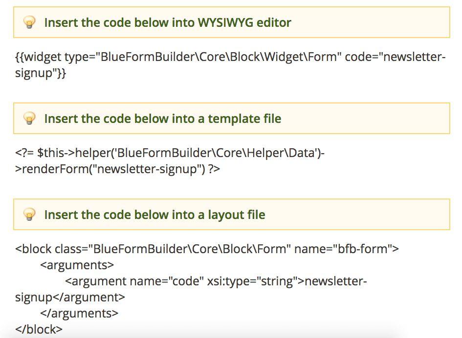 3.3.8 Embed Copy and paste the provided code into the WYSIWYG editor of page/block, into a