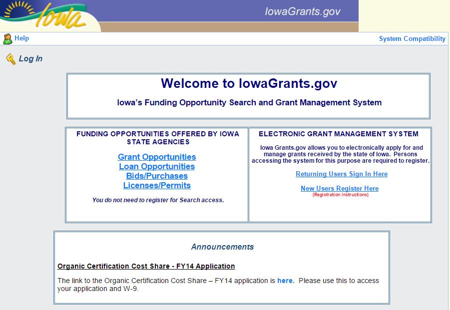 IOWAGRANTS: REGISTRATION INSTRUCTIONS Registration is a two-phase process.