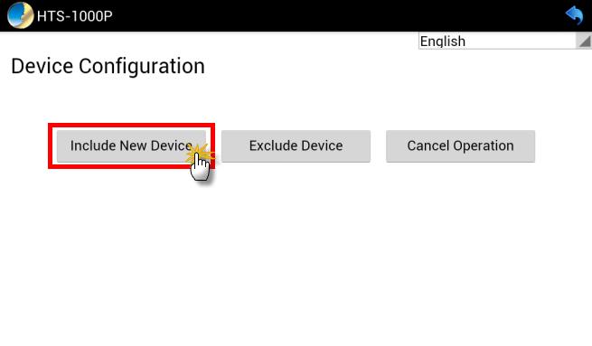 Step 2. Include a Z-Wave device via HTS-1000P. Click the Z-Wave devices button to add Z-Wave devices to gateway.