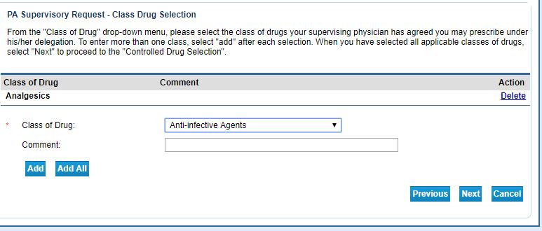 15. Update your Class Drug Selection (red ar