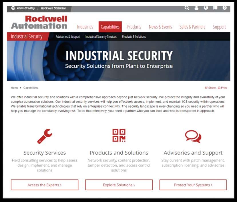 Industrial Security Landing Web Page Services Services Security Resources