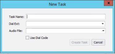 From the Dial Ext dropdown, select the extension for which you want to schedule the new scheduled task. 4.