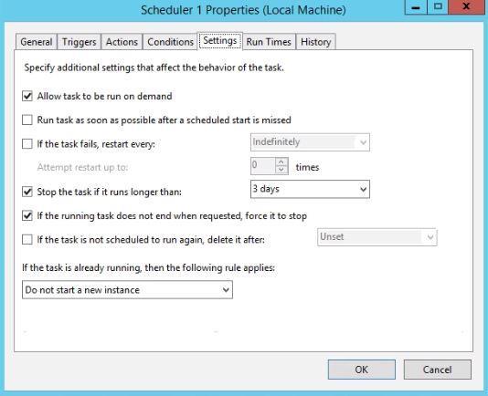 The Task Scheduler service will not start the task immediately after the task was missed. By default the service waits for ten minutes before starting the missed task. 3.