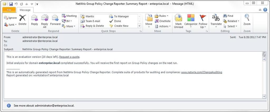 5. DATA COLLECTION 5.1. Data Collection Workflow NetWrix Group Policy Change Reporter data collection workflow is as follows: 1.