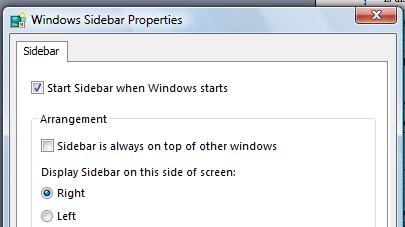 Windows Sidebar and Gadgets Windows Sidebar is a long, vertical bar that is displayed on the side of your desktop.