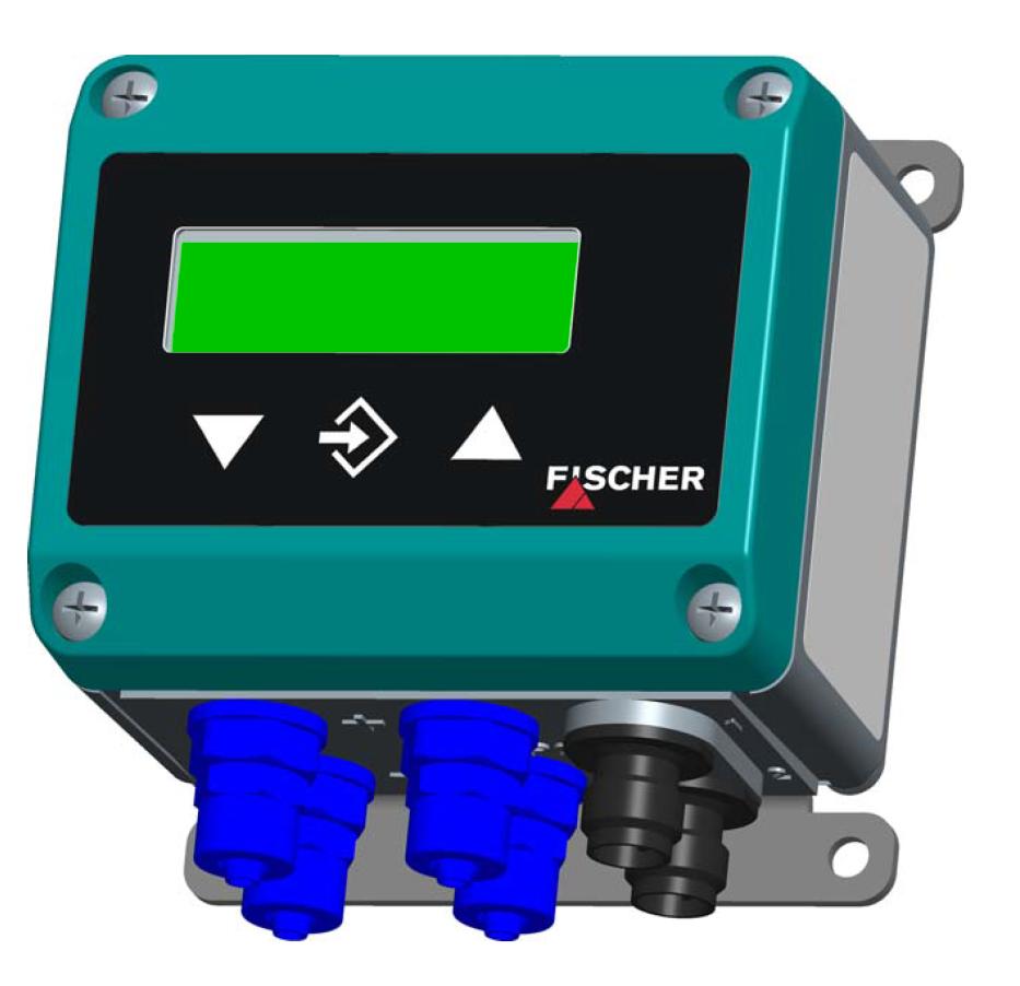 1 Product and functional description FISCHER Mess- und Regeltechnik GmbH a) Model with 2 switching outputs The switching outputs can be assigned to the input channels by means of configuration: