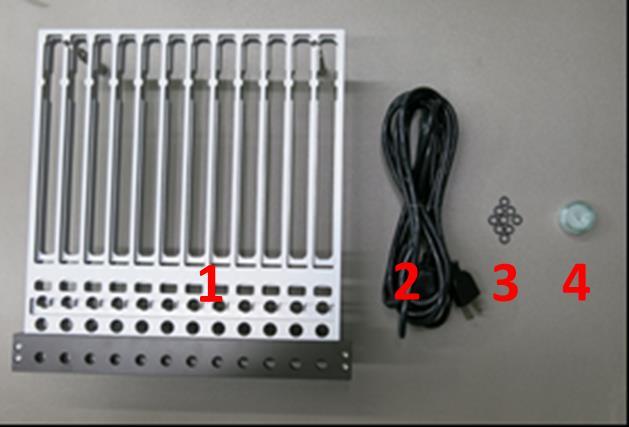 Components shown include: Syringe nozzles and Heating Blocks for icolumn