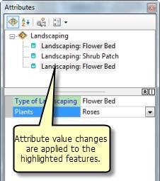 Change attributes for multiple features If you want to change the attribute for multiple features, rather than open the