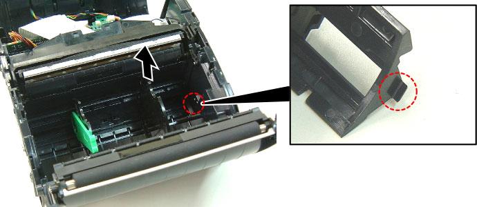 (Revision Date: Dec. 16, 2008) 2.9 Replacing the Cover Open Switch and Media Sensor (Lower) 2.
