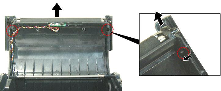 (Revision Date: Dec. 16, 2008) 2.10 Replacing the Platen Ass y 2.11 Replacing the Platen Ass y 1) Remove the Upper Sensor Cover. (Refer to Section 2.