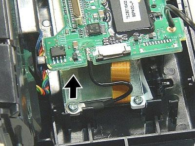 CPU PC Board Hook 9) Remove the screw, then remove